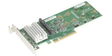 Supermicro 2x Hybrid NVMe/SATA M.2 RAID Controller