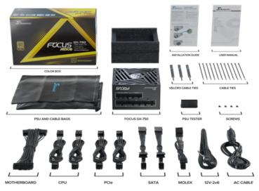 Preview: Seasonic FOCUS GX ATX 3.1 Netzteil - 750 Watt