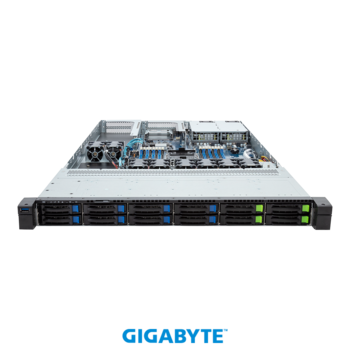 Preview: GIGABYTE 1HE Serversystem R163-SG2-AAC1 - Intel XEON / GPU