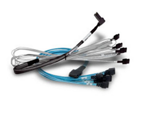 Broadcom Kabel x8 SFF-8643 auf 2x SFF-8639 DDC 0.5m