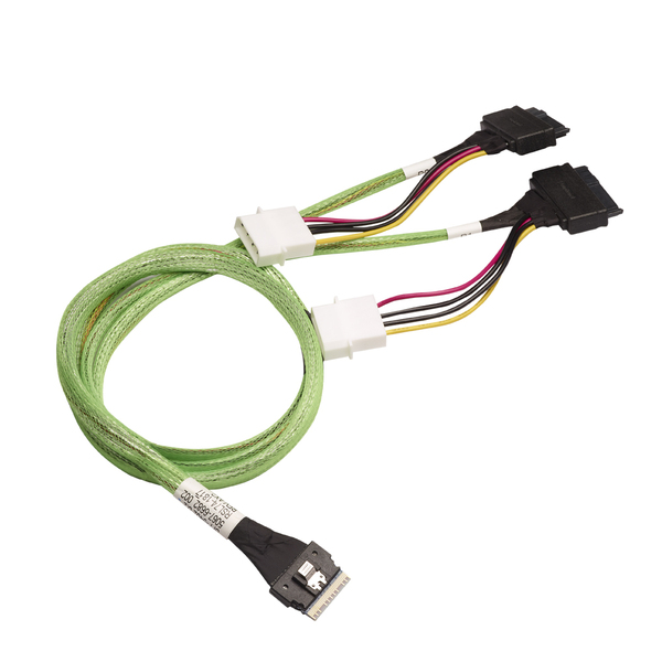 Broadcom Kabel x8 SFF-8654 auf 2x SFF-8639 U.2 1m