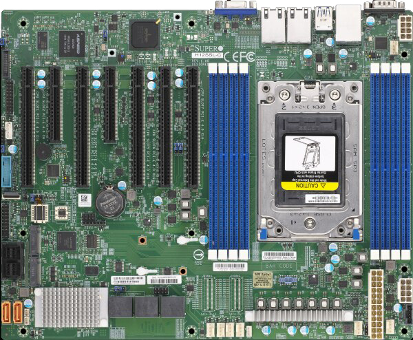 Supermicro Mainboard H12SSL-C  - AMD EPYC - Dual 1Gbit