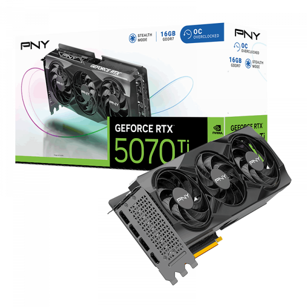 PNY GeForce RTX™ 5070Ti Overclocked Triple Fan - 16GB