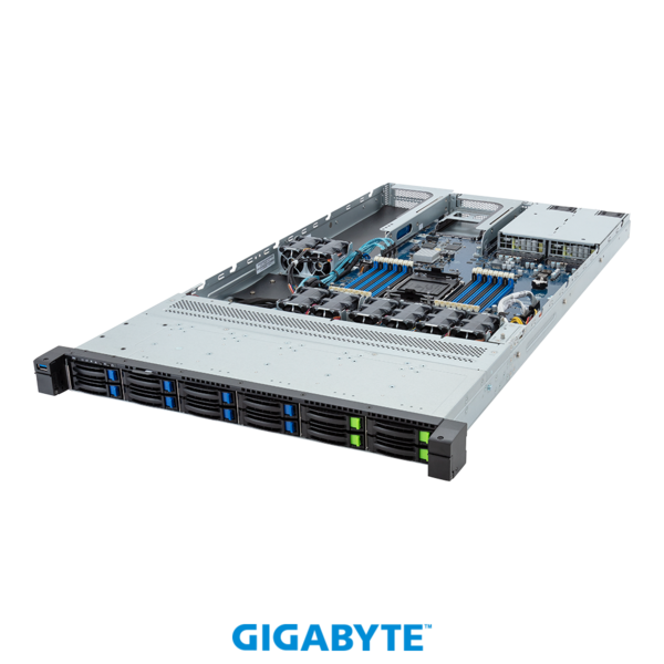 GIGABYTE 1HE Serversystem R163-SG2-AAC1 - Intel XEON / GPU